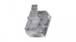 90075-0035, Modular Plug, RJ11, 6P4C, CAT3, Cable Mount, Molex