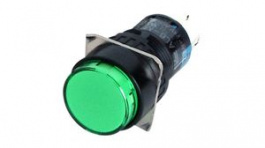 AL6M-A21PG, Illuminated Pushbutton Switch Green 2CO Latching Function LED, IDEC