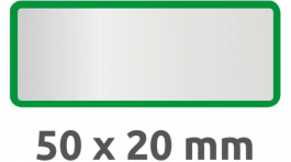 6916, Inventory Labels, 10 sheets/50 labels, 50 x 20 mm, Silver / Green, Zweckform