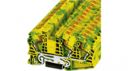 3208786, PT 16-TWIN N-PE terminal block, 0.14...2.5 mm2 250 vac/vdc 76 a green / yellow, Phoenix Contact