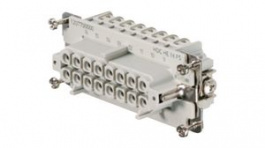 1207700000, Socket Insert, Size 6, 16 Poles, Screw, 500V, 16A, Weidmuller