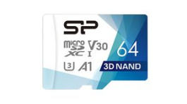 SP064GBSTXDU3V20AB, Memory Card, 64GB, microSDXC, 100MB/s, 80MB/s, Silicon Power