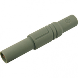 LAS S G GRAU / GREY, Safety plug diam. 4 mm Grey CAT III, SKS Kontakttechnik