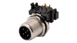 RND 205-01191, M12 Right Angle Plug PCB Circular Connector, 5 Poles, A-Coded, Solder, RND Connect