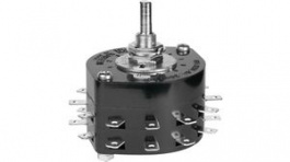 HS16-2N, Rotary Switch 2-Pole 11-Pos 30° Soldering Lugs, NKK Switches (NIKKAI, Nihon)