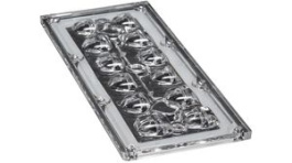 CS14145 STRADA-IP-2X6-DWC-90, Линза для LED; прямоугольная; Мат-л: PMMA плексиглас; H: 9мм, LEDIL