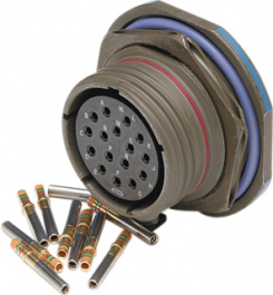 D38999/24WD18PN, Appliance plug, round 18P, Amphenol