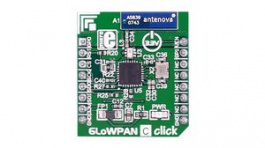 MIKROE-2219, 6LoWPAN C Click RF Transceiver Module, 2.4GHz, Chip Antenna 3.3V, MikroElektronika
