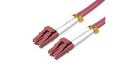 21158616, Fibre Optic Cable Assembly 50/125 um OM4 Duplex LC - LC 15m, Roline