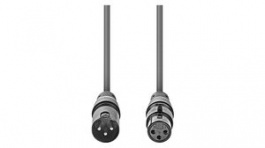 COTG15010GY200, XLR Audio Cable XLR 3-Pin Plug - XLR 3-Pin Socket 20m, Nedis (HQ)