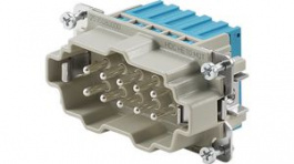 2535080000, Plug Insert, Size 4, 10 Poles, Push-In, 500V, 16A, Weidmuller