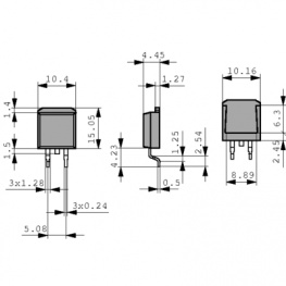 T1235-600G, Симистор; 600В; 12А; 35мА; D2PAK, STM