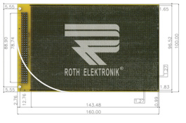 RE438-LF, Laboratory card FR4 epoxy heat tin-plated, Roth Elektronik