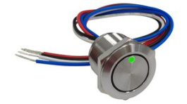 RND 210-00781, Illuminated Capacitive Touch Switch, Momentary Function 1.5 A 30 VDC 1CO IP68, RND Components