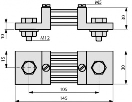 SHUNT 200A 60MV, Shunt 200 A, 60 mV class 0.5, CEWE Instrument