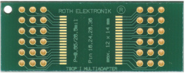 RE900-04, Laboratory card FR4 Epoxide + chem. Ni/Au TSOP I 36 Adapter, Roth Elektronik