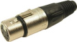 FC6165 Вилка; XLR; "мама"; PIN: 5; прямой; на провод; пайка; посеребренные