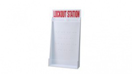50997, Small Lockout Station, Polystyrene, 311x591x97mm, White, Brady