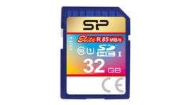 SP032GBSDHAU1V10, Memory Card, 32GB, SDHC, 85MB/s, 15MB/s, Silicon Power