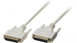 CCGP52100IV50, Serial Cable D-SUB 25-Pin Male - D-SUB 25-Pin Male 5m Ivory, Nedis (HQ)