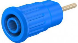 23.3130-23, Safety Socket _4mm Blue 24A 1kV Gold-Plated, Staubli (former Multi-Contact )