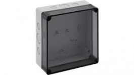 10651301, Plastic Enclosure With Metric Knockouts, 182 x 180 x 84 mm, Polystyrene, IP66, G, Spelsberg
