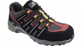XR302SPNR43, Suede Trainer Size 43 Black / Red, Delta Plus