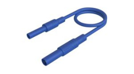MAL S GG-B 200/2,5 BLUE, Test Lead, Nickel-Plated Brass, 2m, Blue, Hirschmann
