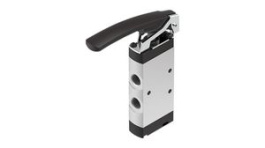 VHEF-L-M52-E-G14, Manual Hand Lever Valve, Pneumatic Spring Return, 5/2, -95kPa ... 1MPa, G1/4", Festo