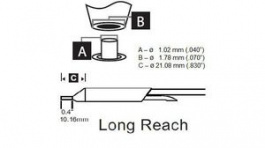 DSC-9CN0010A, Desoldering Cartridge 1mm ID, Metcal