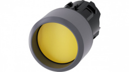 3SU1030-0CB30-0AA0, SIRIUS ACT Push-Button front element Metal, matte, yellow, Siemens