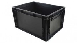 RND 600-00163, ESD Transport Container 300x400x220mm, Black, RND Lab