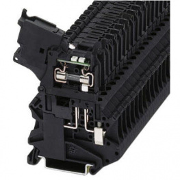 UT 4-HESILA 250 (5X20), Fuse modular terminal block, 0.14...6 mm2 250 vac 6.3 a black, Phoenix Contact