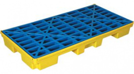 SC-SD2, Spill Containment Pallet, Load max. 500 kg, Yellow / Blue, Brady