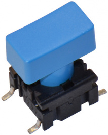 1PS00, Cap rectangular blue 6.5 x 12.5 mm, MEC