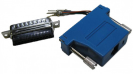 DA25-PMJ8-B-K, Adaptor D-Sub male to RJ45 25P, MH Connectors