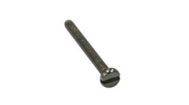 RND 610-00436 [100 шт], Cylindrical Screw, Cheese Head/Machine, Slotted, 0.6 mm, M1.6, 10mm, Pack of 100, RND Components