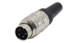 RND 205-01400, Mini Connector Plug 4 Contacts, 6A, 250V, IP67, RND Connect