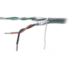 8723, Кабель; 2x2x22AWG; экранированный; ПВХ; серый; 300В; 305м, Belden