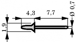 1002z.2202 [100 шт], Wire-wrap pins PU=100 ST, Vogt AG