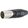 AX5M XLR, Cable plug, 5 Poles AX Soldering Connection Nickel - Plated