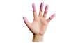 RND 600-00320 [720 шт] Antistatic Finger Cots, Pink, XL, Pack of 720 pieces
