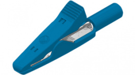 930 319-102, Crocodile clip diam. 2 mm blue 30 VAC 60 VD, SKS Kontakttechnik