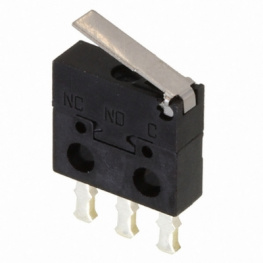 AV4024J, Micro switch 0.55 ADC Flat lever Snap-action switch 1 change-over (CO), Panasonic