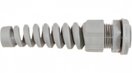 PMS25 SL080, Cable Gland, M25 x 1.5, Spiral with Locknut; 10 mm; IP68; Sl, Alpha Wire