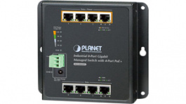 WGS-804HPT, Industrial Ethernet Switch 8x 10/100/1000 RJ45, Planet