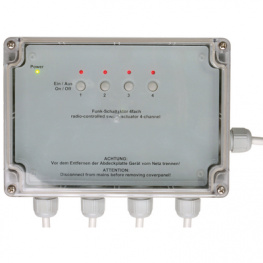 HM-LC-SW4-SM, Switch actuator 4-channel 868.3 MHz 121 x 171 x 55 mm, eQ-3