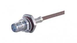 24 SMA-50-2-46/133 NE, RF Connector, SMA, Brass, Socket, Straight, 50Ohm, Solder Terminal, Crimp Terminal, Huber+Suhner