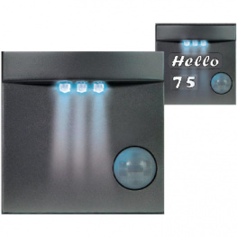 SEE ME, LED light fixture with sensor grey, Zublin