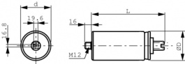 B32340C4021A540, AC power capacitor 34 uF 440 VAC, TDK-Epcos